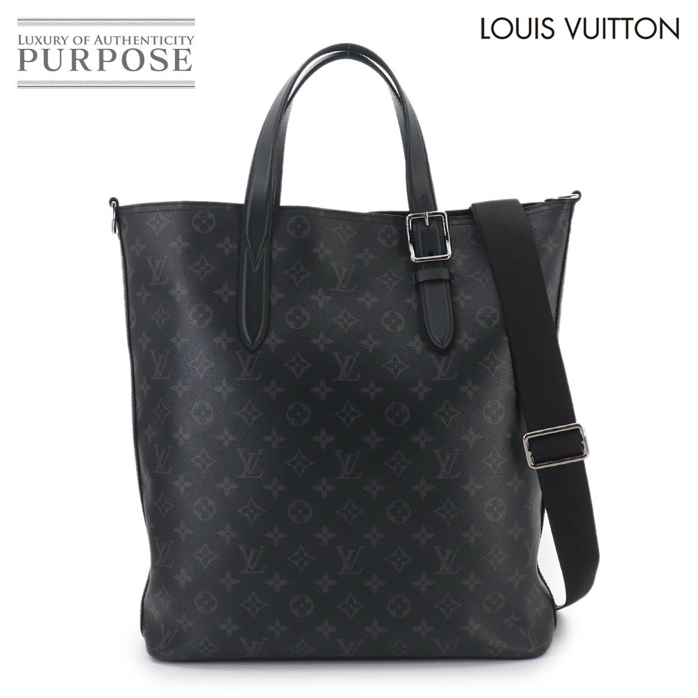 Louis Vuitton Monogram Apollo Tote Shoulder Bag Canvas Leather Eclipse Black